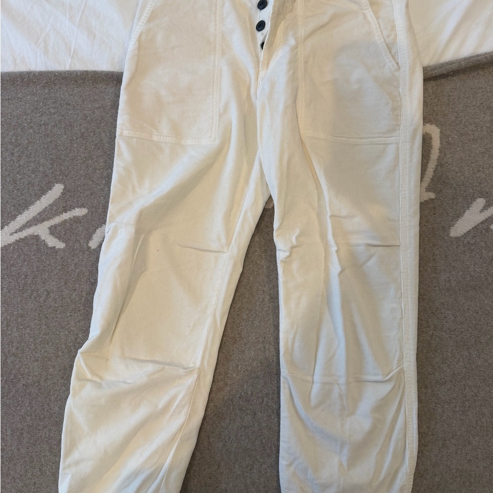 White Casual Pants
